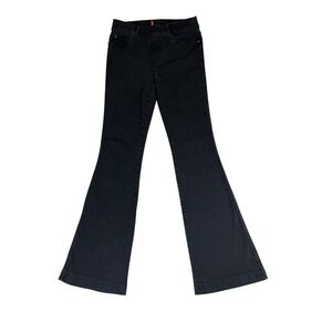 Spanx EveryWear Flare Jeans Black Pull-On Shaping Denim Size Medium 20326R